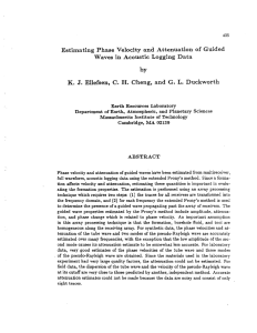 Estimating Phase Velocity and Attenuation of Guided by