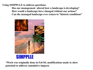 Using SIMPPLLE to address questions: