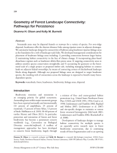 Geometry of Forest Landscape Connectivity: Pathways for Persistence Abstract