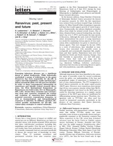 Ranavirus: past, present and future Meeting report