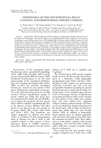 SYSTEMATICS OF THE PSEUDOEURYCEA BELLII (CAUDATA: PLETHODONTIDAE) SPECIES COMPLEX G. P -O
