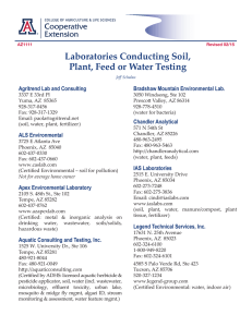 Laboratories Conducting Soil, Plant, Feed or Water Testing Agritrend Lab and Consulting