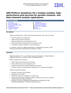 IBM Platform Symphony V6.1 enables scalable, high-