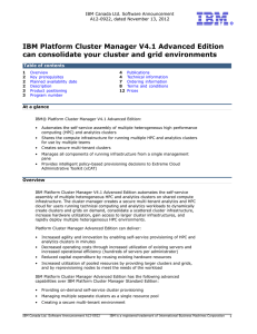 IBM Platform Cluster Manager V4.1 Advanced Edition