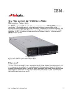 I B M IBM Flex System p270 Compute Node