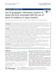 Use of geographic information systems to