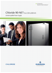 Chloride 90-NET  from 250 to 800 kVA Uninterruptible Power Supply