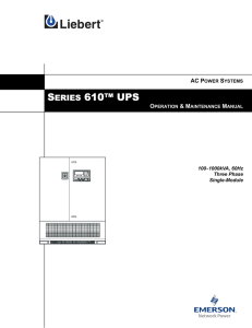 S 610™ UPS ERIES AC P