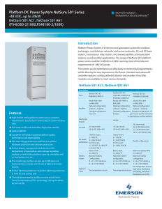Platform DC Power System NetSure 501 Series (PS48360-2/1800,PS48180-2/1800)