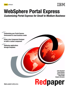 WebSphere Portal Express Front cover