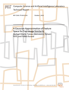 A Gaussian Approximation of Feature Space for Fast Image Similarity Technical Report