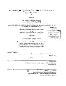 Asset Liability Management  throughout Macroeconomic  Cycle  in ARCHNES 3