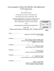 An  Investigation  of  Space  Suit Mobility ... to EVA  Operations
