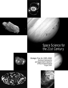 Space Science for the 21st Century Strategic Plan for 1995-2000 National Aeronautics