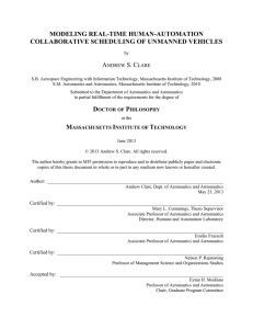 MODELING REAL-TIME HUMAN-AUTOMATION COLLABORATIVE SCHEDULING OF UNMANNED VEHICLES A S