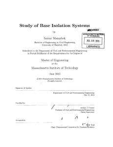 Study  of  Base  Isolation  Systems ARtCHNVES
