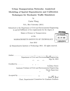 Urban  Transportation Networks:  Analytical