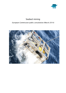 Seabed mining European Commission public consultation (March 2014)