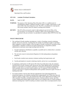 Operating Policy and Procedure April 10, 2007