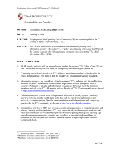 Operating Policy and Procedure February 4, 2015