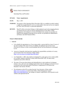 Operating Policy and Procedure Notary Appointments May 1, 2015