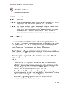 Operating Policy and Procedure June 25, 2014