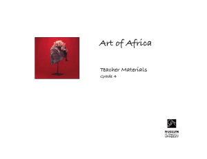 Art of Africa Teacher Materials Grade 4