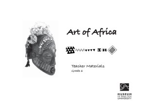 Art of Africa Teacher Materials Grade 6
