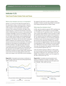 Indicator 5.23. Criterion 5. Maintenance of Forest Contribution to Global Carbon Cycles