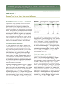 Criterion 6. Maintenance and Enhancement of Long-Term Multiple Socioeconomic Benefits To