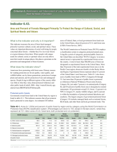 Criterion 6. Maintenance and Enhancement of Long-Term Multiple Socioeconomic Benefits To