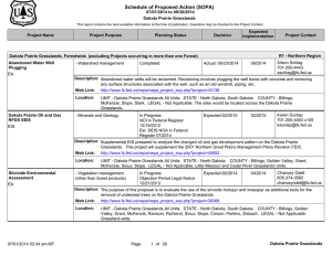 Schedule of Proposed Action (SOPA) 07/01/2014 to 09/30/2014 Dakota Prairie Grasslands