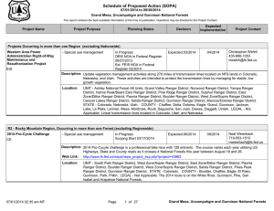 Schedule of Proposed Action (SOPA) 07/01/2014 to 09/30/2014