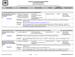 Schedule of Proposed Action (SOPA) 04/01/2016 to 06/30/2016 Sawtooth National Forest