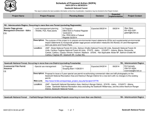 Schedule of Proposed Action (SOPA) 04/01/2014 to 06/30/2014 Sawtooth National Forest
