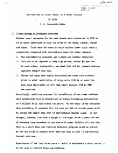 CONTRIBUTION INDIA Atomic  Energy  in  Developed  countries. next