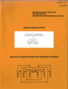 Phase/Actor Disaggregated Butterworth-Scranton Codebook Lee  Farris H.R. Alker,  Jr.