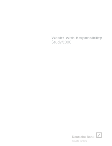 Wealth with Responsibility Study/2000