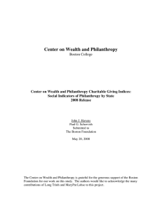 Center on Wealth and Philanthropy