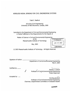 NODAL  SENSING C. B.Sc.Eng  (Civil  Engineering)