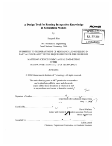 JUL 2011 9 A Design  Tool  for Reusing  Integration Knowledge