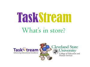 Task Stream What’s in store?