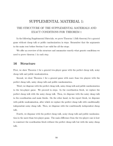 SUPPLEMENTAL MATERIAL 1: THE STRUCTURE OF THE SUPPLEMENTAL MATERIALS AND