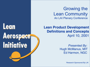 Growing the Lean Community  Lean Product Development!