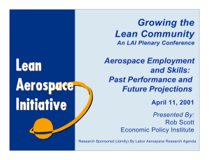 Growing the Lean Community Aerospace Employment and Skills: