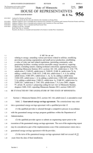 956 HOUSE OF REPRESENTATIVES 285 State of Minnesota