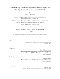 A Methodology for Identifying Potential Locations for Bus Farah J. Machlab