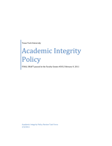 Academic Integrity  Policy   