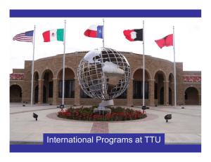 International Programs at TTU
