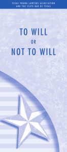 TO WILL NOT TO WILL OR
